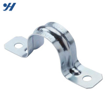 China Manufacturer Zinc Coating Galvanized Steel Metal Pole Fastening Pipe Clamps